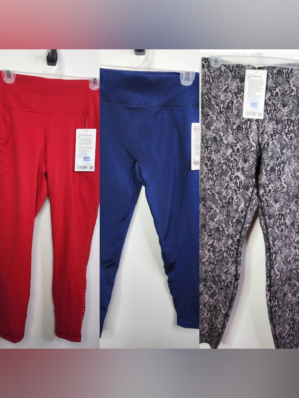 *Set Of 3* NWT Lulu Legging, Swift Speed, Glow Up, Get Low Training Tight, Sz 10